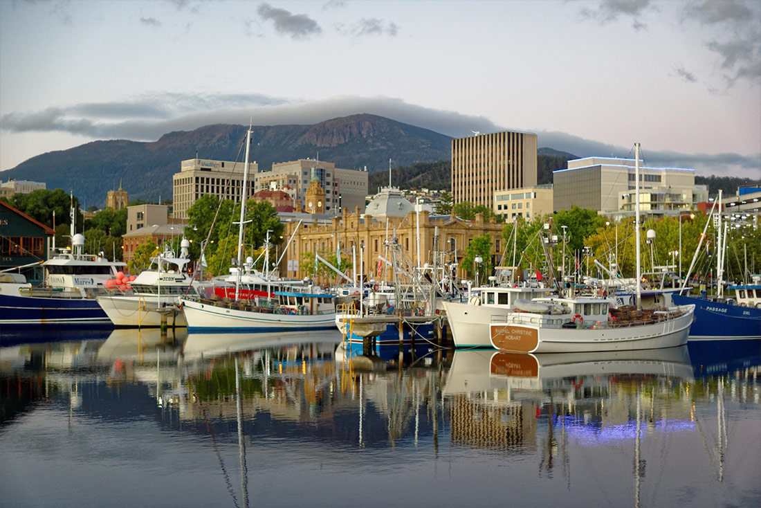 Hobart harbour scene